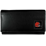 Cleveland Browns Leather Women's Wallet - Siskiyou Buckle