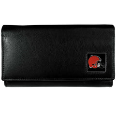 Cleveland Browns Leather Women's Wallet - Siskiyou Buckle