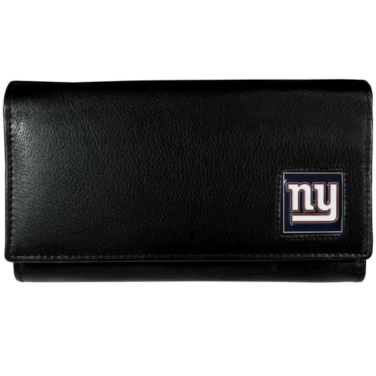 New York Giants Leather Women's Wallet - Siskiyou Buckle