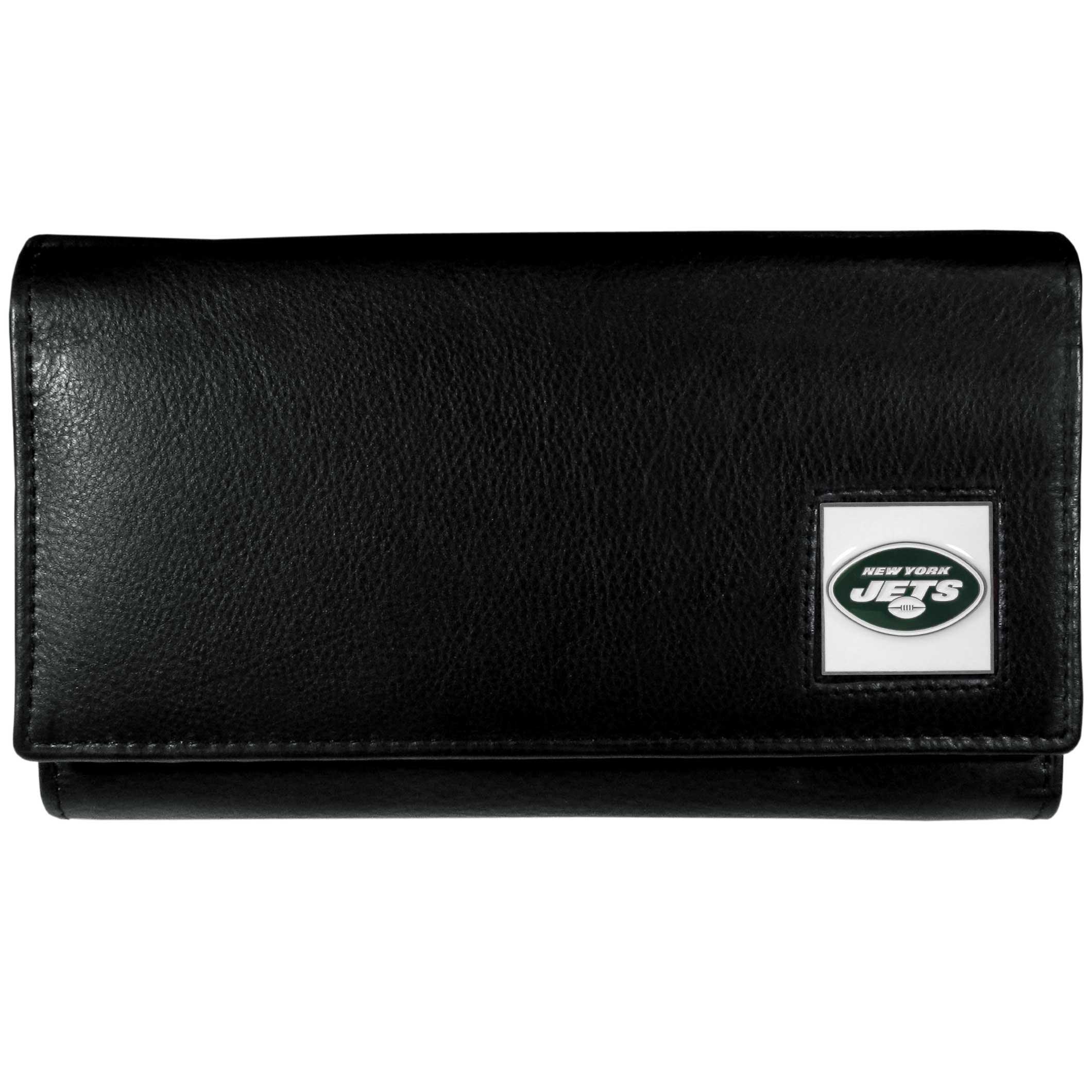 New York Jets Leather Women's Wallet - Siskiyou Buckle