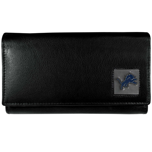 Detroit Lions Leather Women's Wallet - Siskiyou Buckle