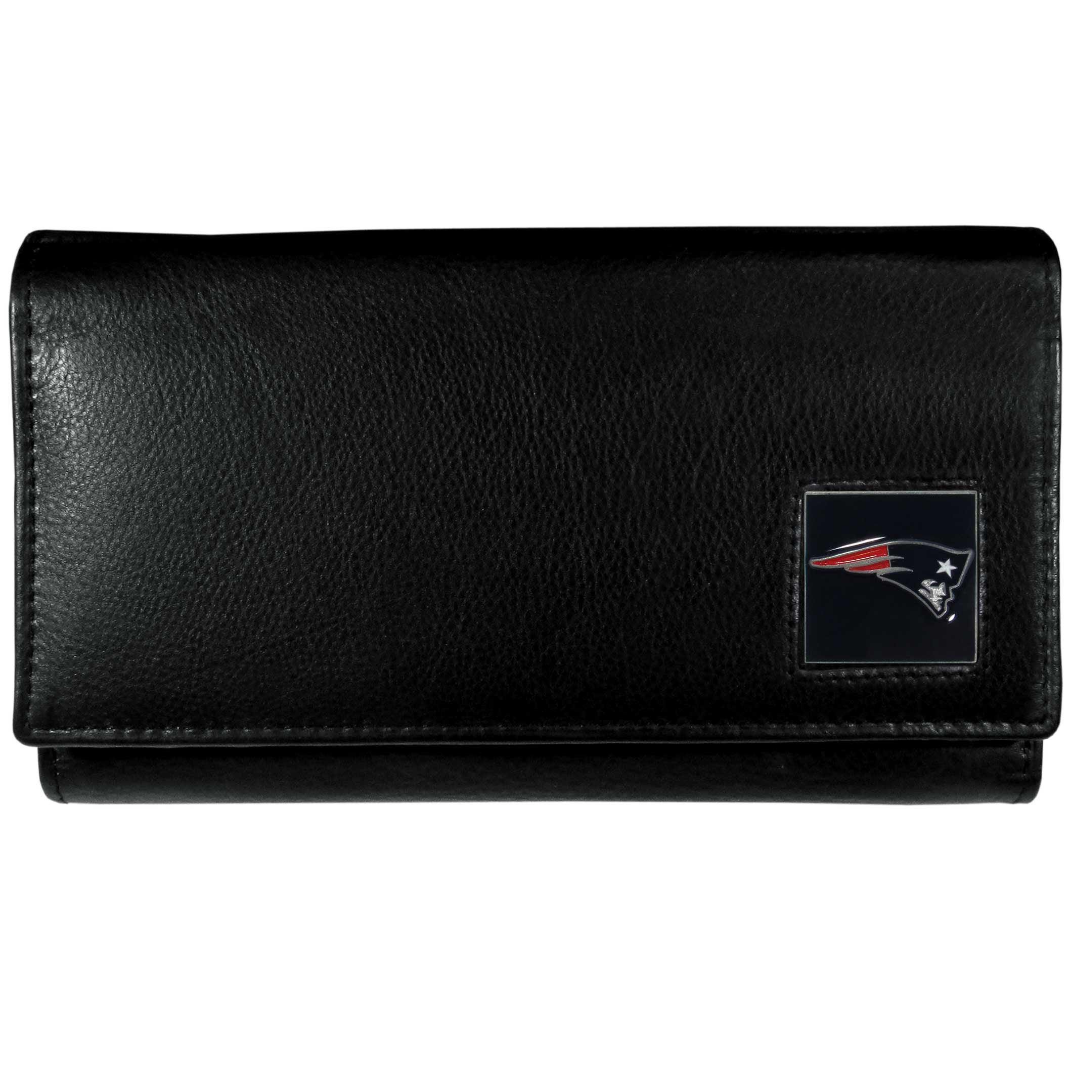 New England Patriots Leather Women's Wallet - Siskiyou Buckle