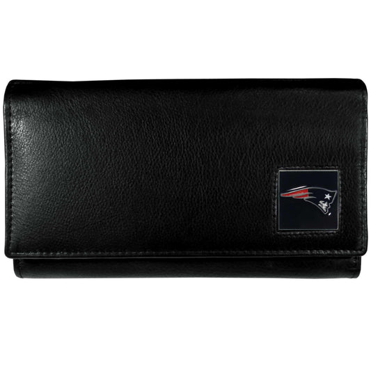 New England Patriots Leather Women's Wallet - Siskiyou Buckle