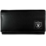 Las Vegas Raiders Leather Women's Wallet - Siskiyou Buckle