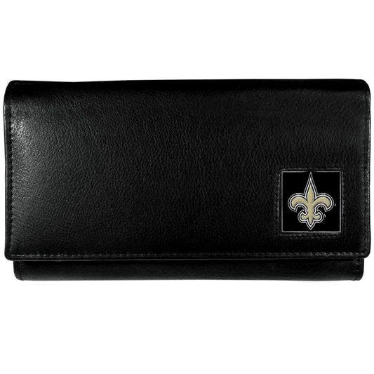 New Orleans Saints Leather Women's Wallet - Siskiyou Buckle
