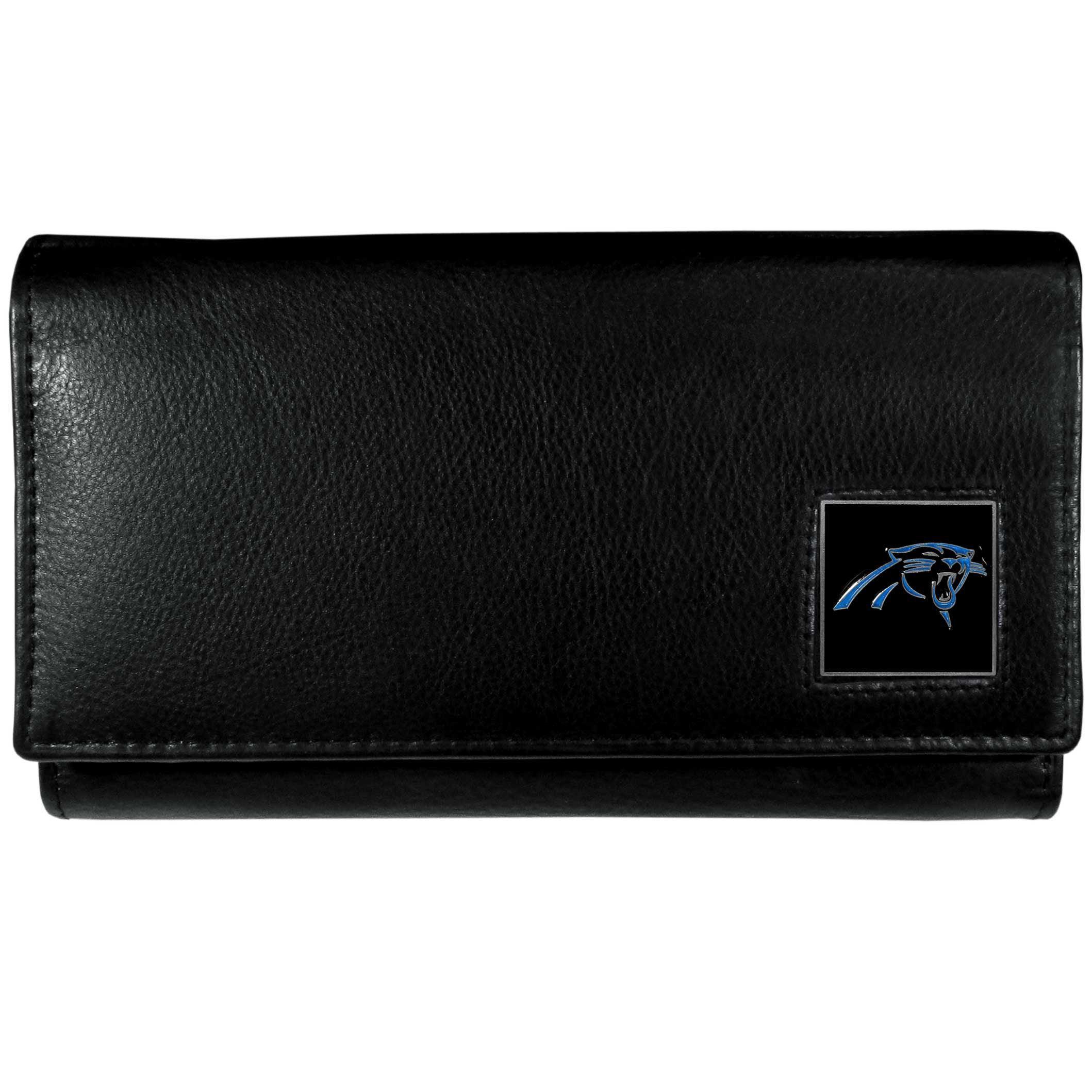 Carolina Panthers Leather Women's Wallet - Siskiyou Buckle
