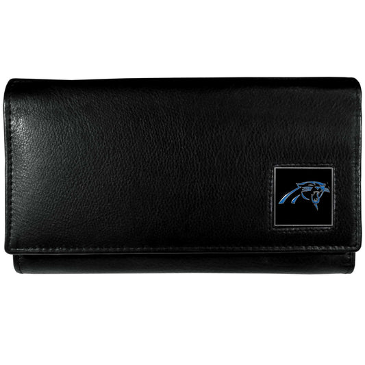 Carolina Panthers Leather Women's Wallet - Siskiyou Buckle