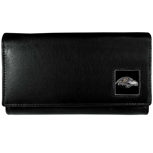 Baltimore Ravens Leather Women's Wallet - Siskiyou Buckle