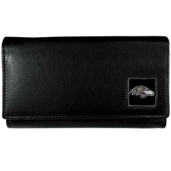 Baltimore Ravens Leather Women's Wallet - Siskiyou Buckle