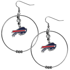 Buffalo Bills 2 Inch Hoop Earrings - Flyclothing LLC