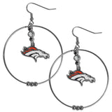 Denver Broncos 2 Inch Hoop Earrings - Siskiyou Buckle