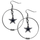 Dallas Cowboys 2 Inch Hoop Earrings - Siskiyou Buckle