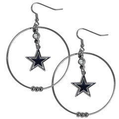 Dallas Cowboys 2 Inch Hoop Earrings - Siskiyou Buckle