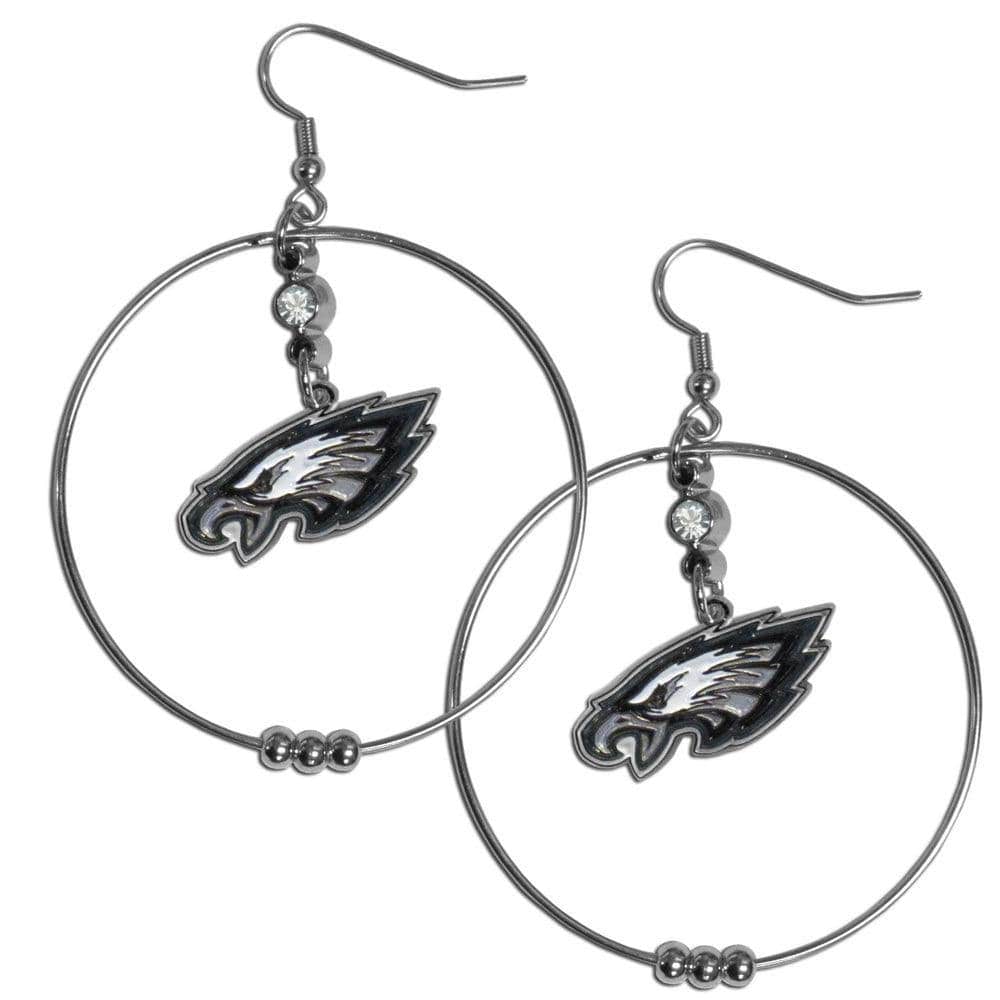 Philadelphia Eagles 2 Inch Hoop Earrings - Siskiyou Buckle