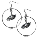Philadelphia Eagles 2 Inch Hoop Earrings - Siskiyou Buckle