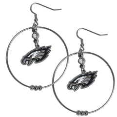 Philadelphia Eagles 2 Inch Hoop Earrings - Siskiyou Buckle