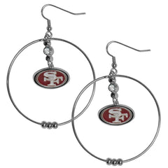 San Francisco 49ers 2 Inch Hoop Earrings - Siskiyou Buckle