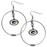 Green Bay Packers 2 Inch Hoop Earrings - Siskiyou Buckle