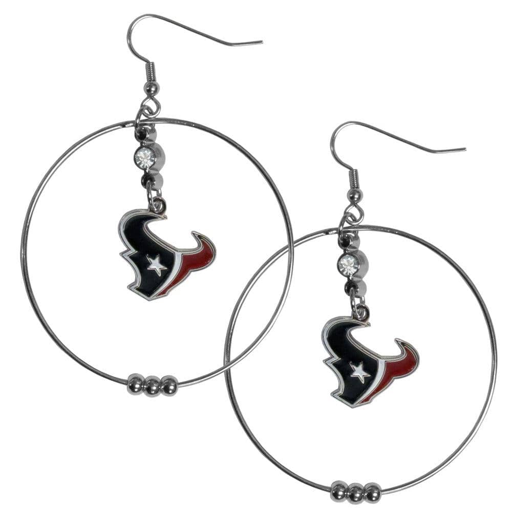 Houston Texans 2 Inch Hoop Earrings - Siskiyou Buckle - Flyclothing LLC