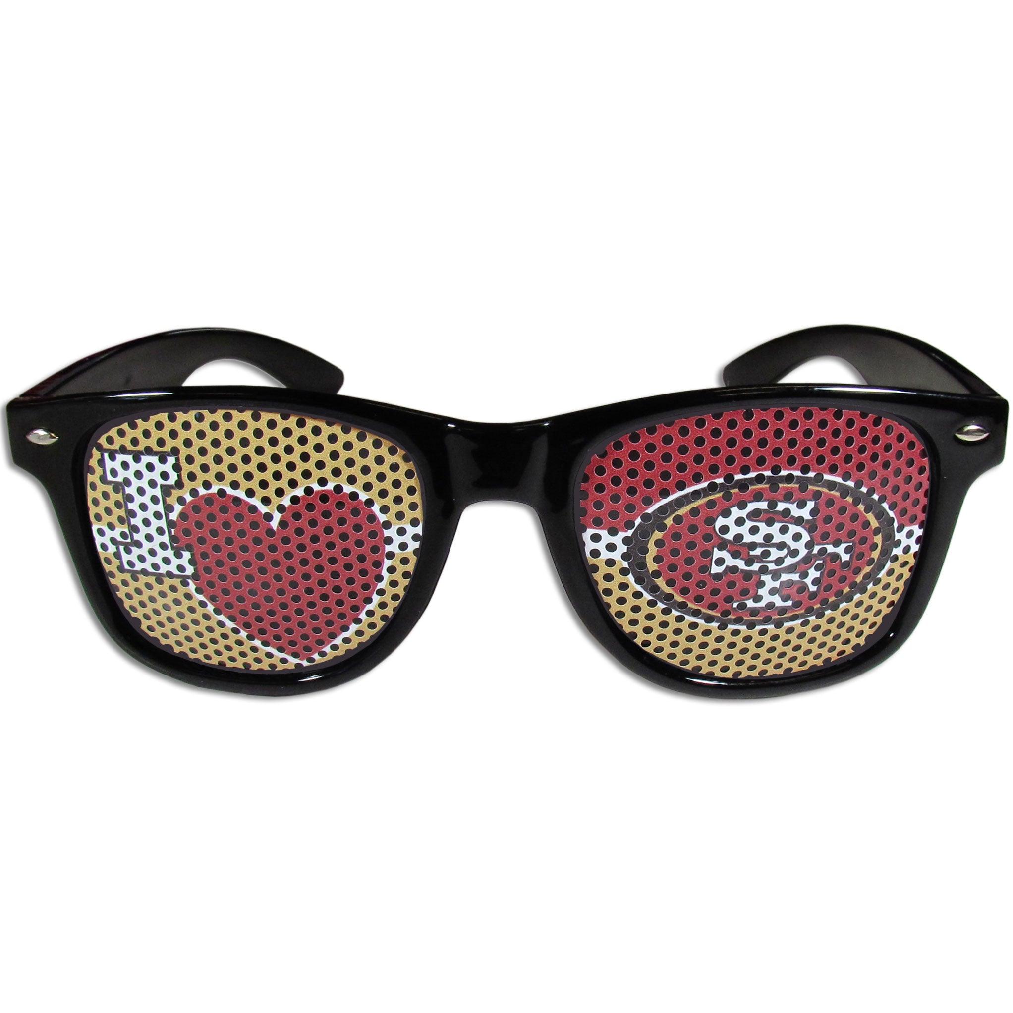San Francisco 49ers I Heart Game Day Shades - Flyclothing LLC
