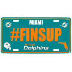 Miami Dolphins Hashtag License Plate - Flyclothing LLC