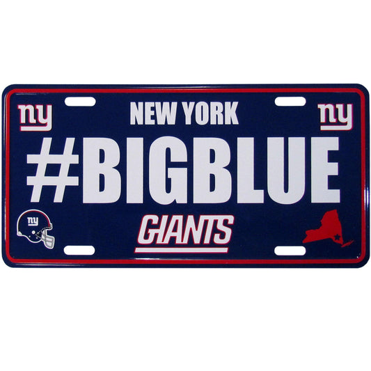 New York Giants Hashtag License Plate - Flyclothing LLC