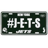 New York Jets Hashtag License Plate - Siskiyou Buckle