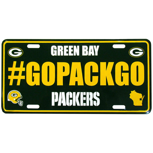 Green Bay Packers Hashtag License Plate - Flyclothing LLC