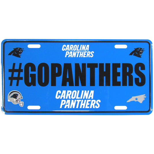 Carolina Panthers Hashtag License Plate - Flyclothing LLC