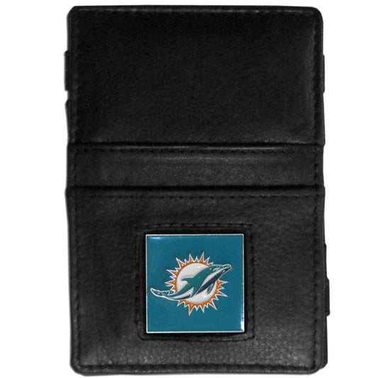 Miami Dolphins Leather Jacob's Ladder Wallet - Flyclothing LLC