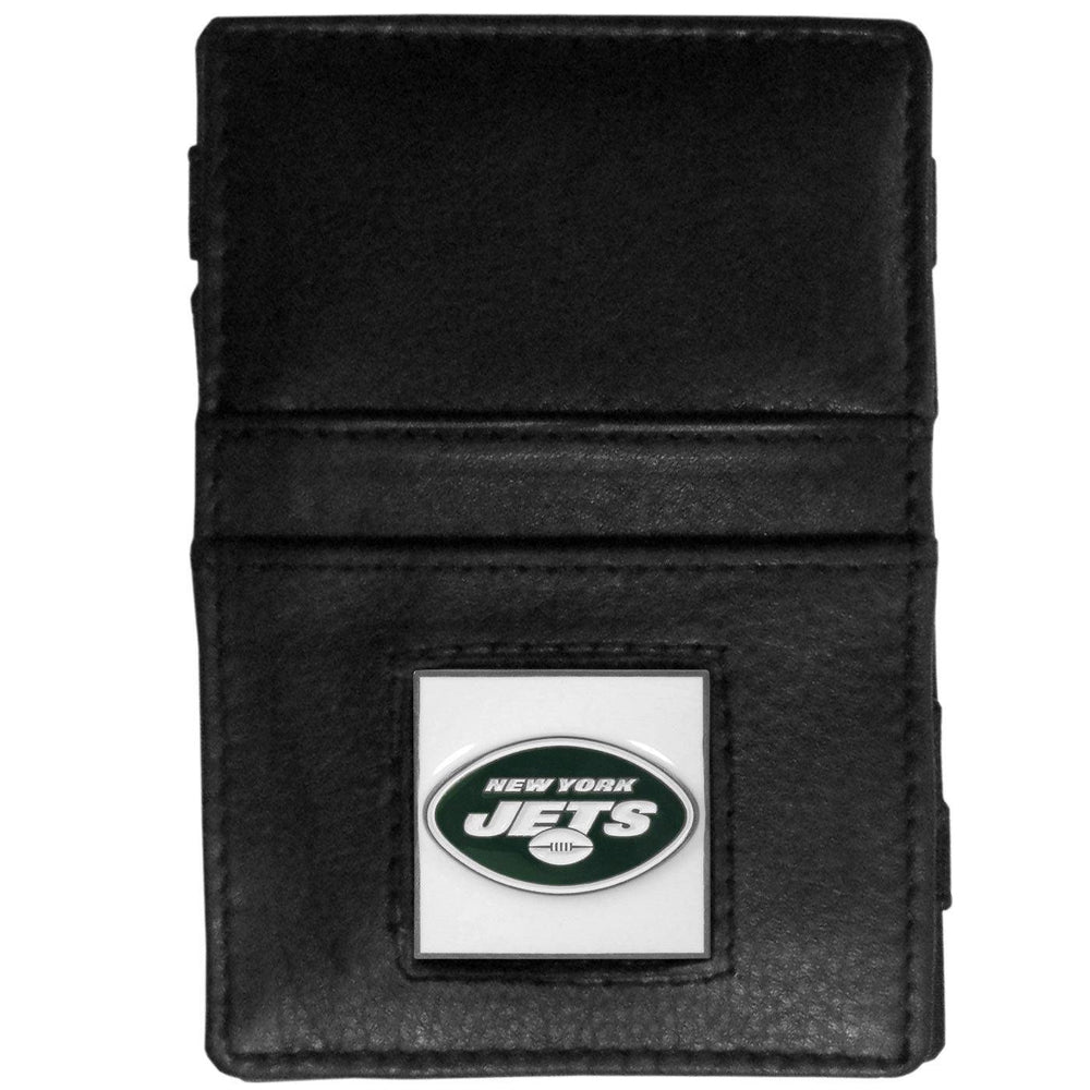 New York Jets Leather Jacob's Ladder Wallet - Siskiyou Buckle