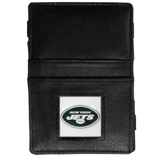 New York Jets Leather Jacob's Ladder Wallet - Siskiyou Buckle