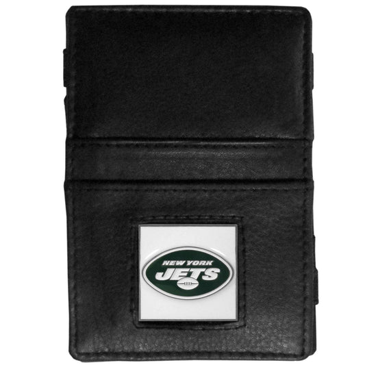 New York Jets Leather Jacob's Ladder Wallet - Flyclothing LLC