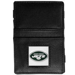New York Jets Leather Jacob's Ladder Wallet - Siskiyou Buckle