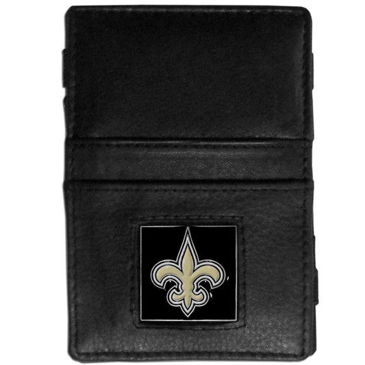 New Orleans Saints Leather Jacob's Ladder Wallet - Siskiyou Buckle