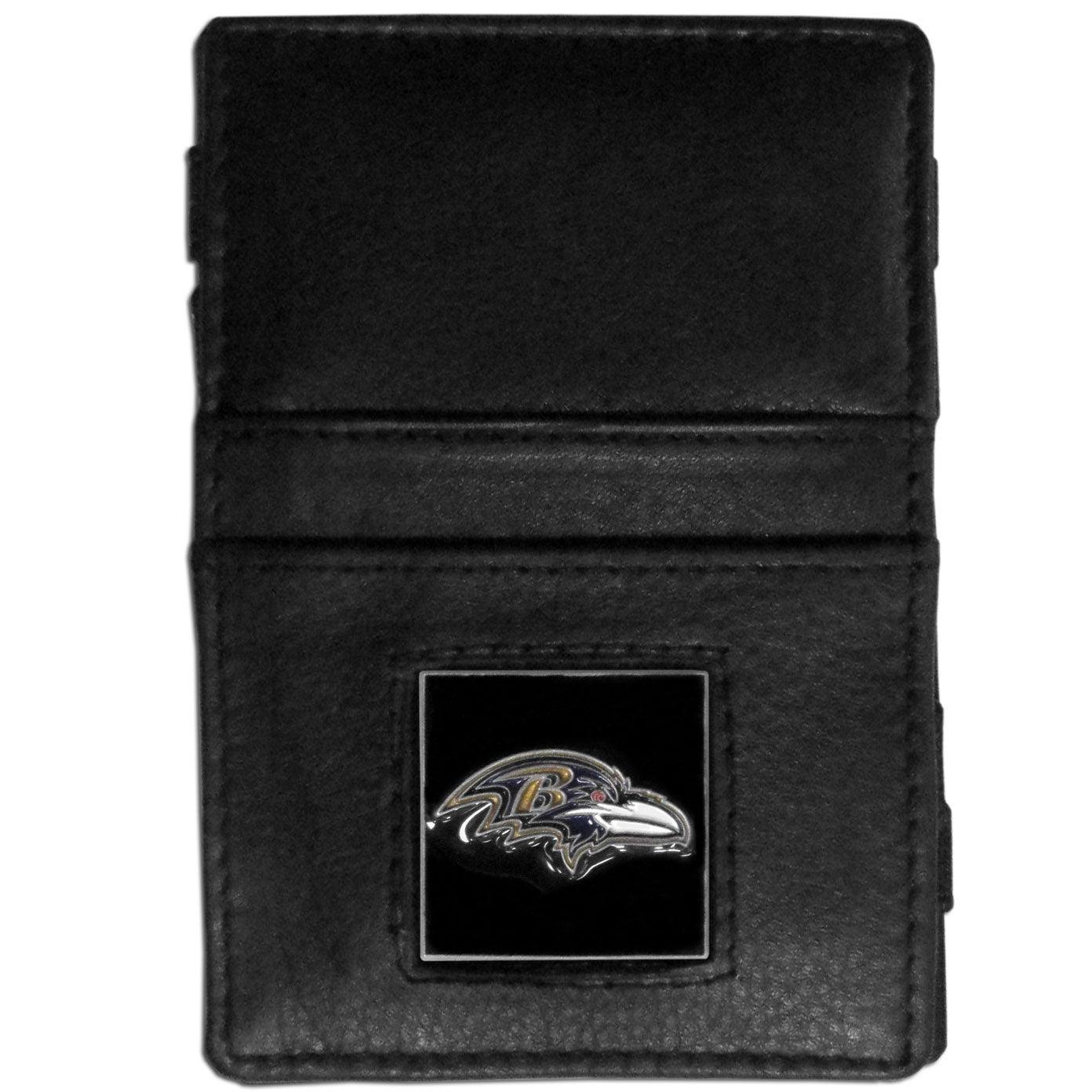 Baltimore Ravens Leather Jacob's Ladder Wallet - Siskiyou Buckle