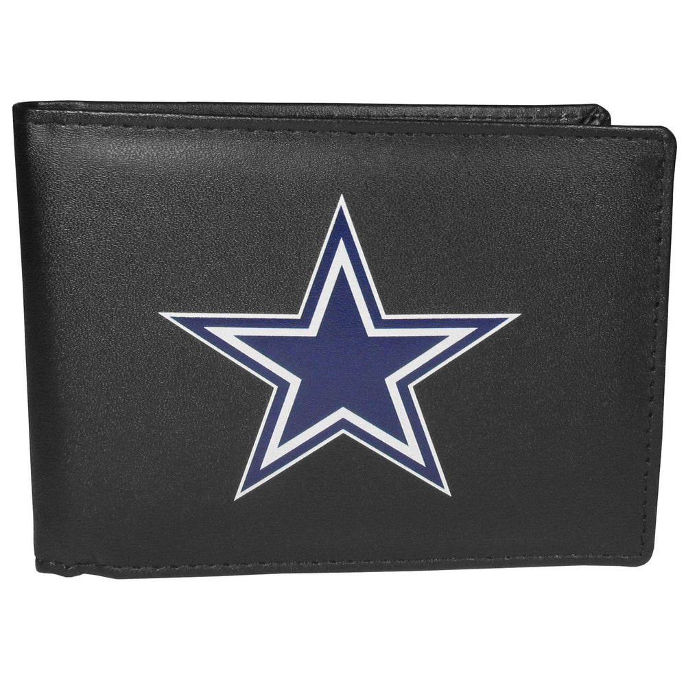 Dallas Cowboys Leather Bi-fold Wallet, Large Logo - Siskiyou Buckle