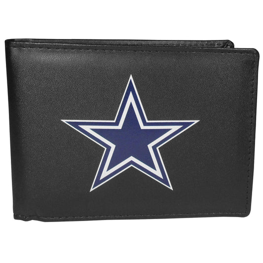 Dallas Cowboys Leather Bi-fold Wallet, Large Logo - Siskiyou Buckle