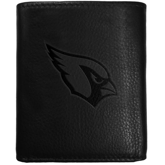 Arizona Cardinals Embossed Leather Tri-fold Wallet - Siskiyou Buckle