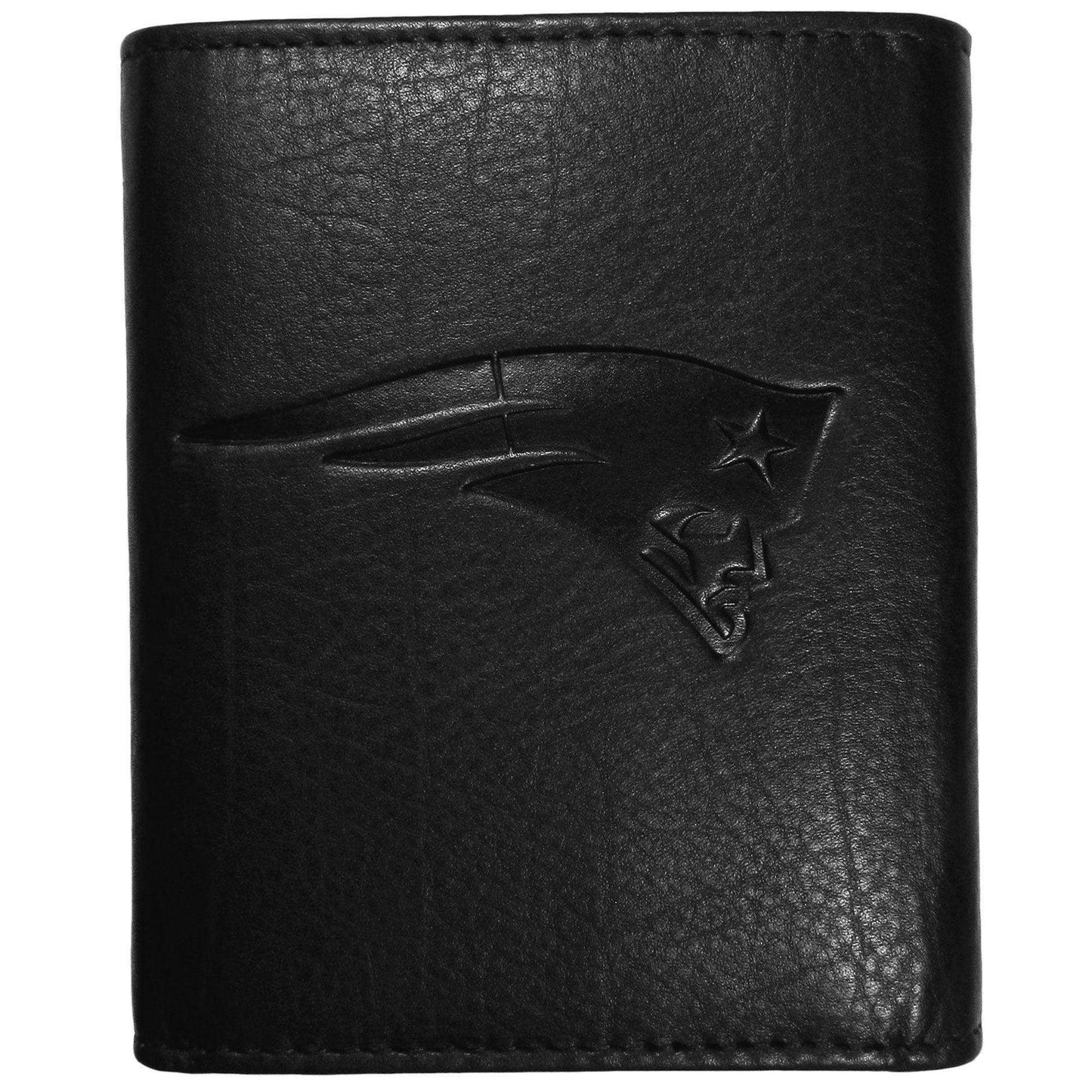 New England Patriots Embossed Leather Tri-fold Wallet - Siskiyou Buckle - Flyclothing LLC