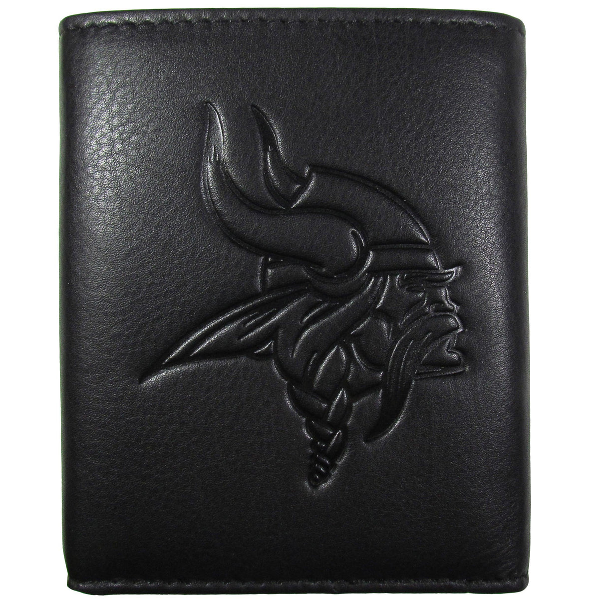 Minnesota Vikings Embossed Leather Tri-fold Wallet - Flyclothing LLC