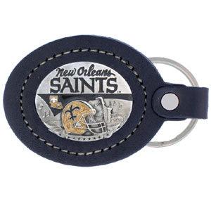 Leather Keychain - New Orleans Saints - Flyclothing LLC
