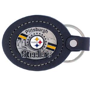 Leather Keychain - Pittsburgh Steelers - Flyclothing LLC