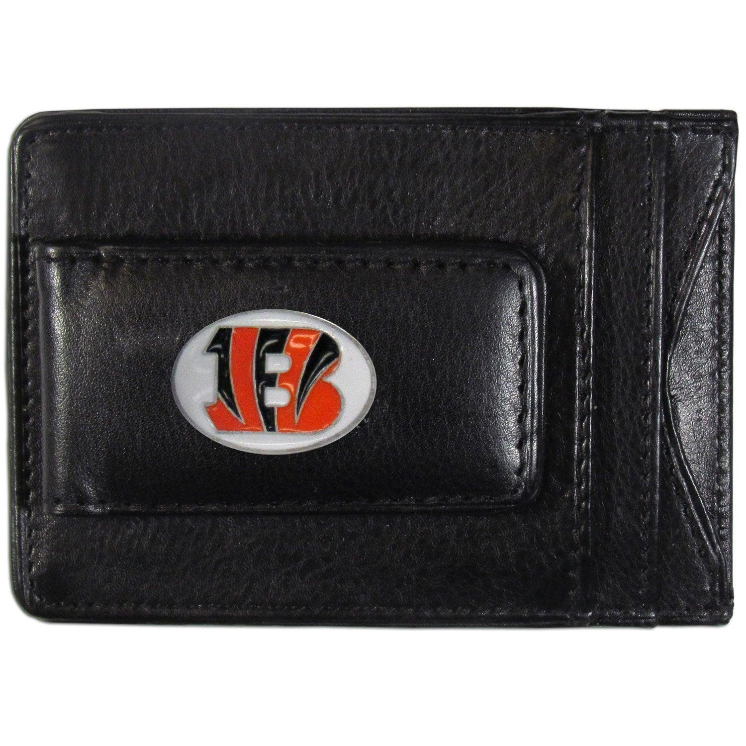 Cincinnati Bengals Leather Cash & Cardholder - Siskiyou Buckle