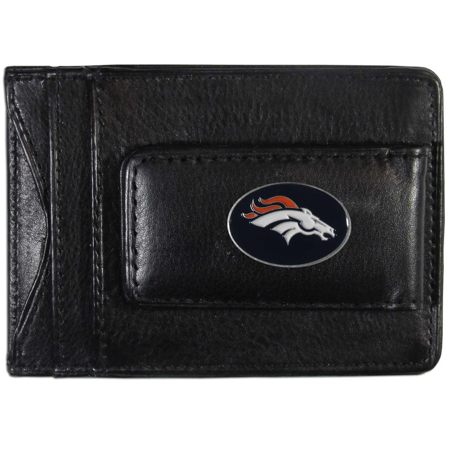 Denver Broncos Leather Cash & Cardholder - Flyclothing LLC
