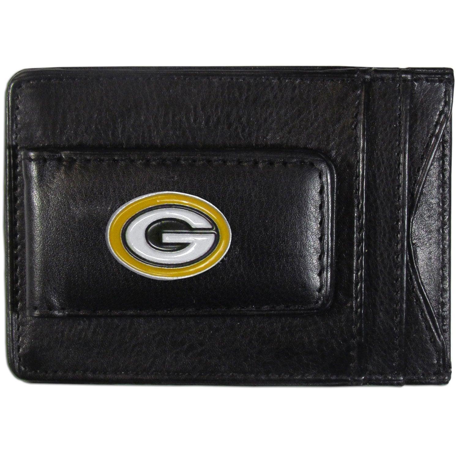 Green Bay Packers Leather Cash & Cardholder - Siskiyou Buckle