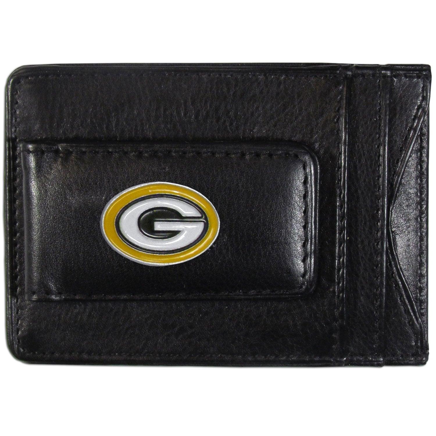 Green Bay Packers Leather Cash & Cardholder - Flyclothing LLC