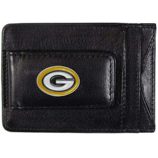 Green Bay Packers Leather Cash & Cardholder - Flyclothing LLC