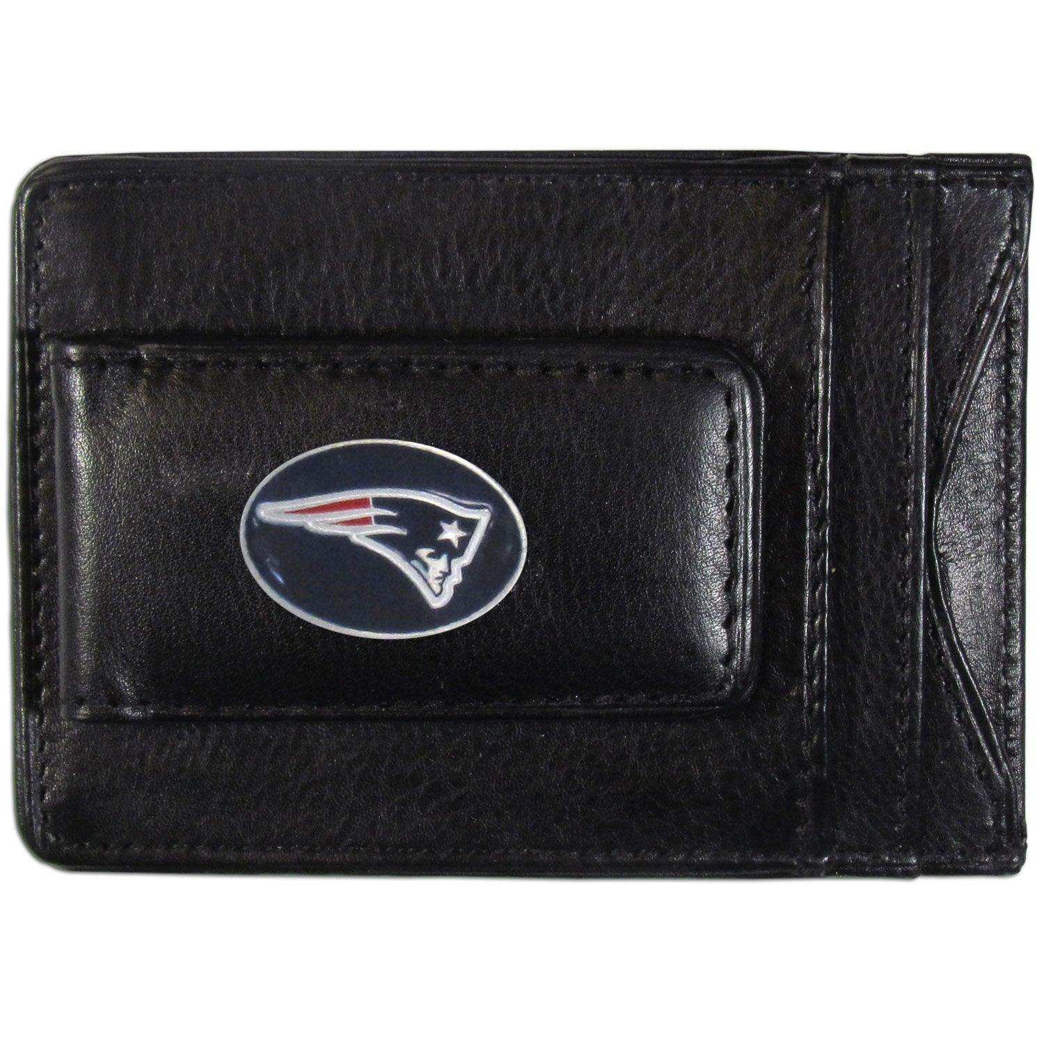 New England Patriots Leather Cash & Cardholder - Siskiyou Buckle - Flyclothing LLC