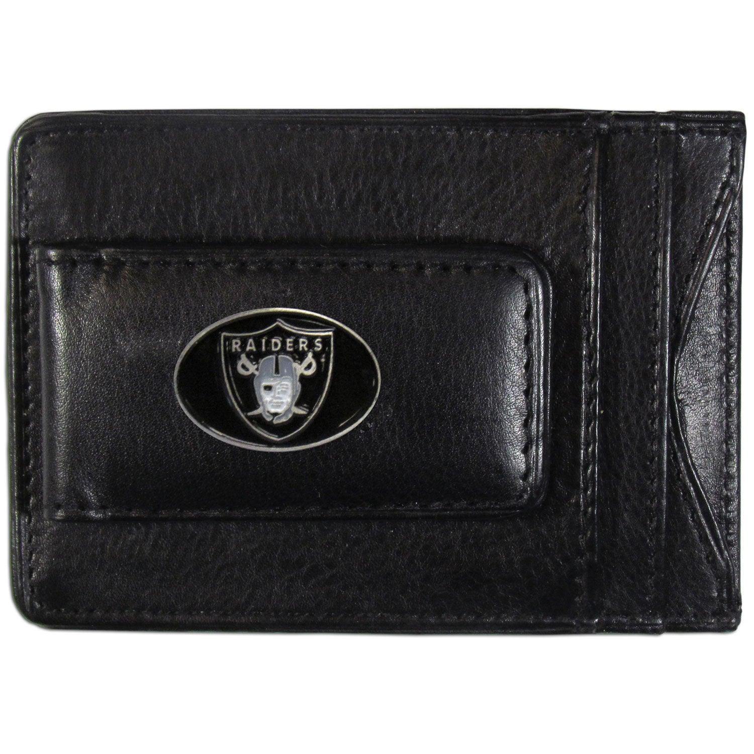 Las Vegas Raiders Leather Cash & Cardholder - Siskiyou Buckle